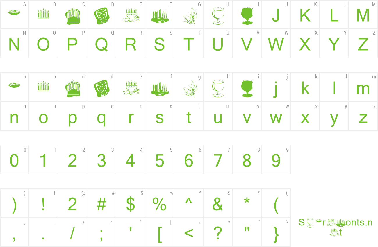 Font KR Happy Kwanza preview